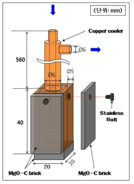 구리 냉각기 개략도