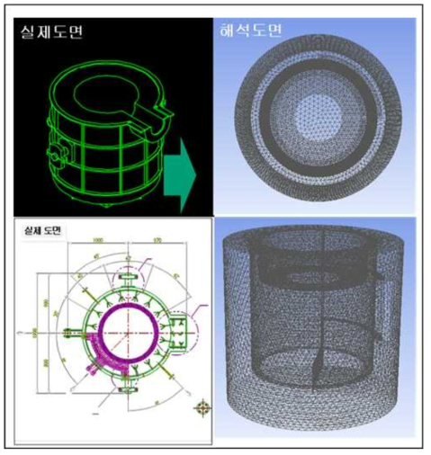 3D CFD 도면 초안 및 작성 예시