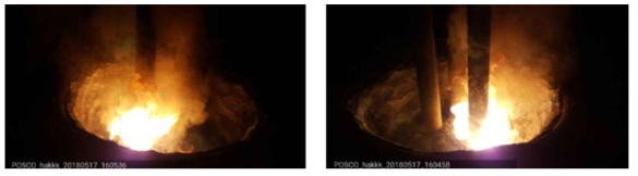 Pilot 전기로에서의 HCBI~전극간 Arcing 작업 현황