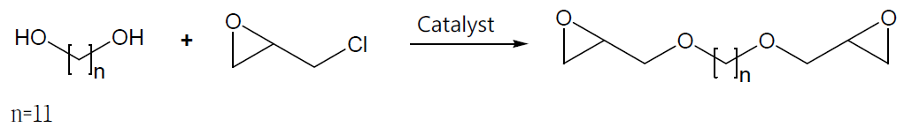 The synthssis of alkanediol diglycidyl ether