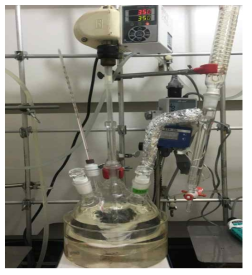 The reaction apparatus for the synthesis of bis[methacryloyloxy] butane