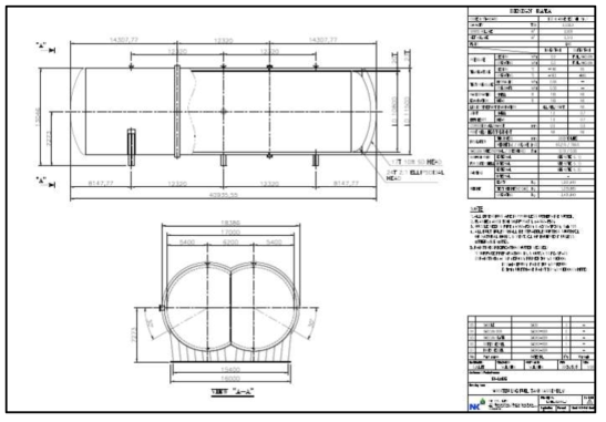 5k급 Bunkering Shuttle용 LNG Tank(Bi-Lobe)