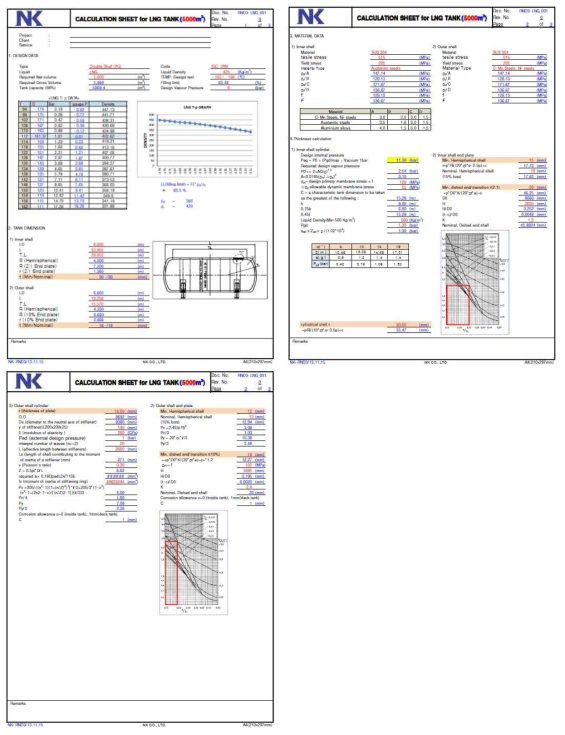 LNG Tank Design Calculation