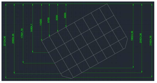 Angle of heel due to flooding condition and liquid height at calculation points