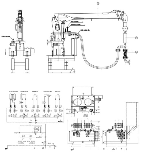 로딩암 (Hose Handling type) Drawing