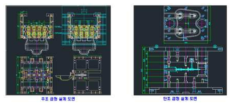 주조 금형 및 단조 금형 설계도면