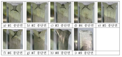 점진적 응고제어 방식으로 주조된 잉곳의 종단면 형상