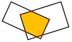 효율적인 Rectangle Metric 측정을 위해 컨벡스 다각형 노드 집합의 추출 후 삼각화를 통해 넓이를 계산한다