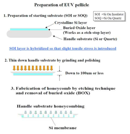 EUV 펠리클 제작 방법