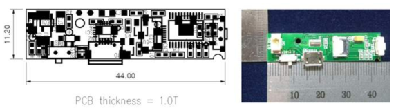 2차 소형화 PCB 제어보드 도면 및 실측