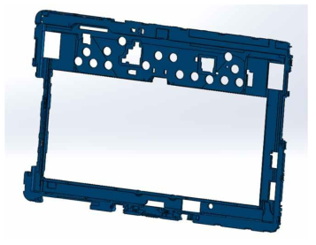 1단계 개발 제품의 3D 모델링 형상 (Tablet PC bracket)