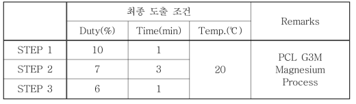 아노다이징 공정 조건