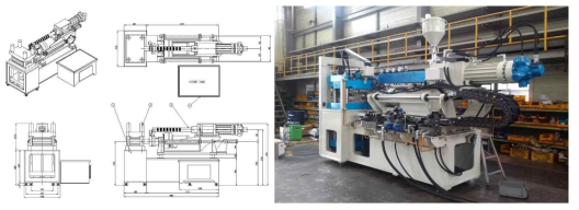 최종 제작된 MIF 트랜스퍼 사출기
