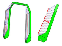 Modified model for the seat back frame