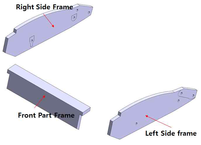 Seat Cushion Frame 분할 모델링 결과