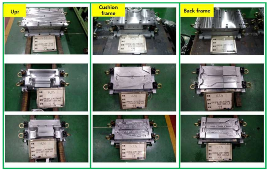 Seat frame 금형 제작 완료