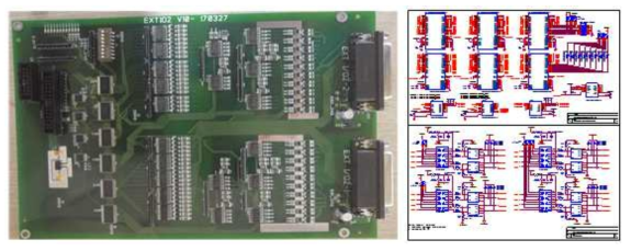 EXT I/O 2 보드 사진 및 주요 회로도