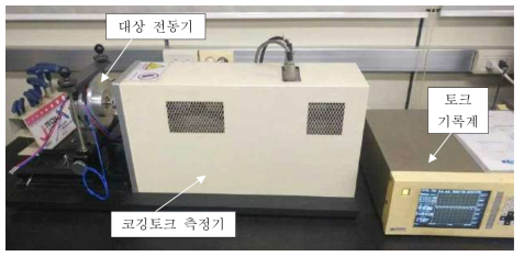 코깅토크 측정 장비