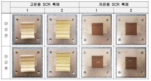 실형상 시제품 내마모 평가결과 형상