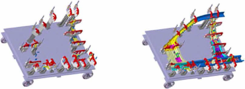 Laser 용접 적용 REINFORCEMENT SDE OUTER JIG 설계