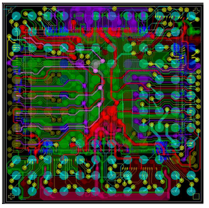 개발된 Package PCB 도면