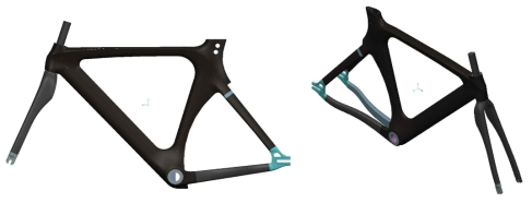 Racing bicycle frame design