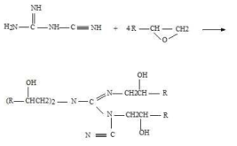 Dicyanodiamine 경화형 분체도료의 경화 메커니즘