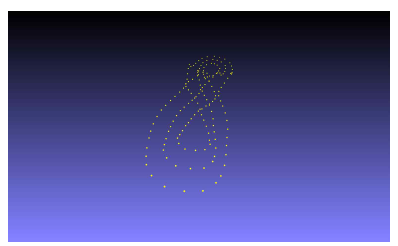 Sole우발 바닥면 작업을 로봇 궤적 생성 결과 3D Plot