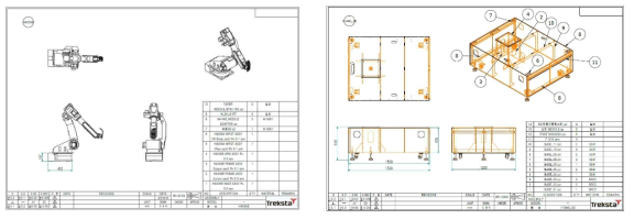 Upper Building System 로봇 하부프레임 상세 설계도