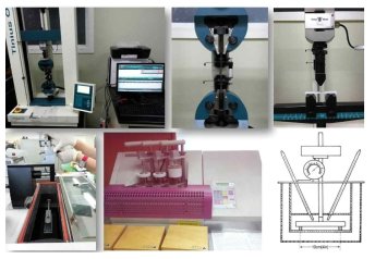 복합소재 기계적 강도 및 열변형 온도 측정을 위해 사용된 장비
