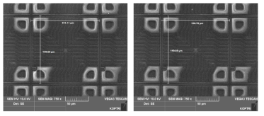 Pixel Pitch SEM 측정사진