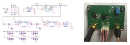 비선형 주파수 가변 보상용 Schmitt trigger 모듈 및 PCB