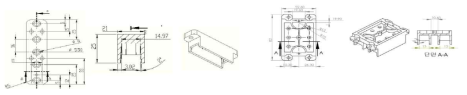 Heat Sink 4차 설계 (좌 : Single type, 우 :Dual type)