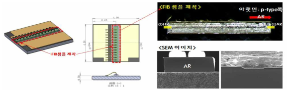 FIB sample 제작을 통한 SEM 이미지