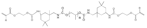 propylene glycol(400,1000) backbone ureathane acrylate