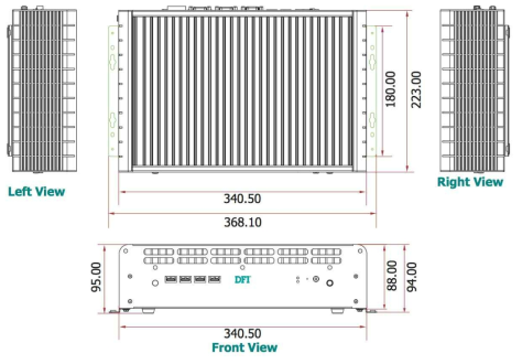 EC300 Dimensions