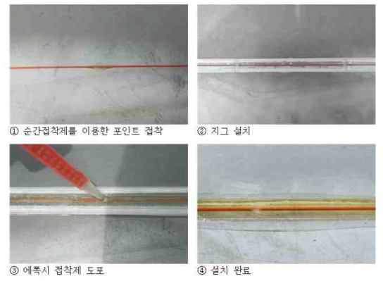 강재 구조물 표면 설치 방법