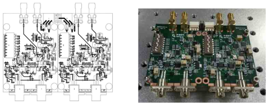 편광의존 밸런스형 광검출 모듈 PCB Artwork 및 제작 사진