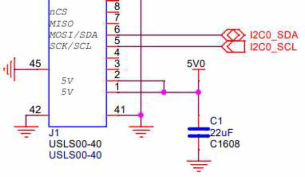 I2C Channel 0의 연결부 (Image Sensor)