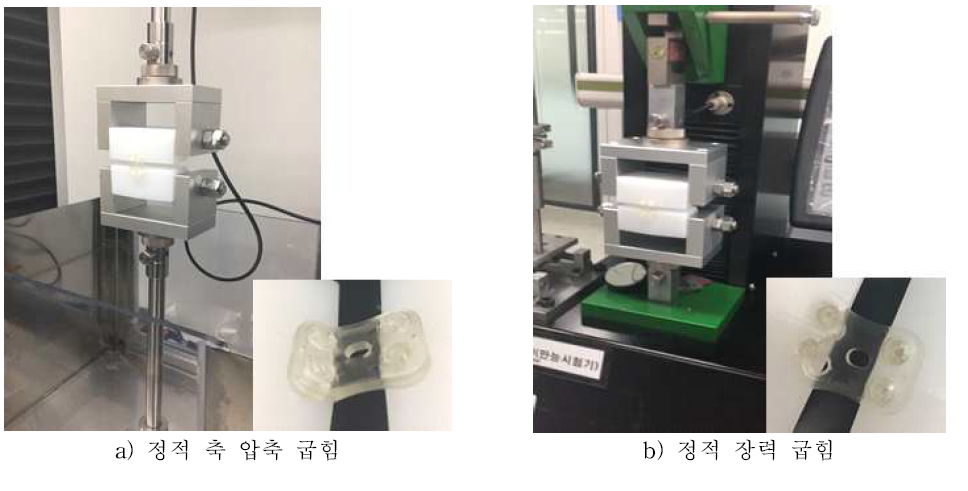 UHMWPE에 시편을 고정하여 강도 테스트하는 방법