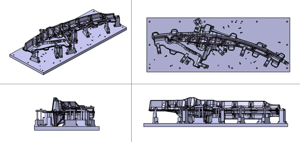 Assembly of parts and jig