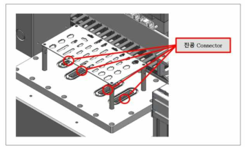 진공 Chamber내 진공 Connector 구성