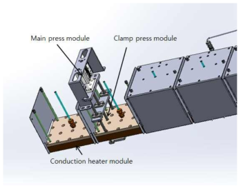 Heater chamber와 분리된 press module 구성