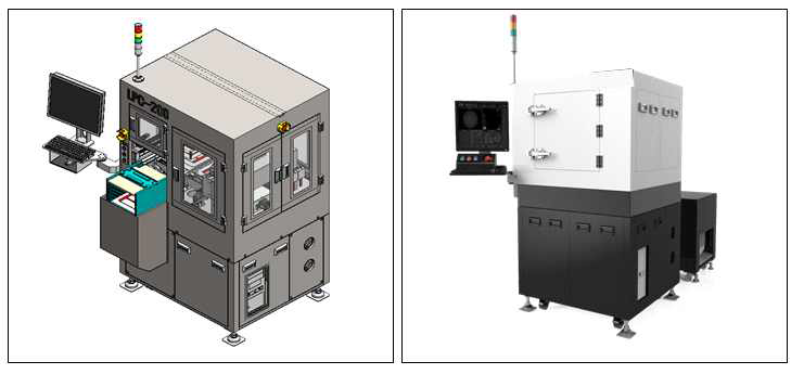 Full Automatic Phosphor Coating System 3D Model(좌), 사진(우)