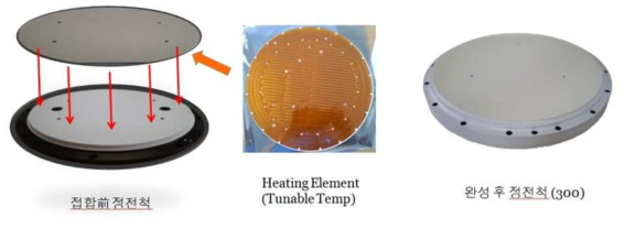 온도 제어(Temp Tunable)기능을 갖춘 대면적 정전척