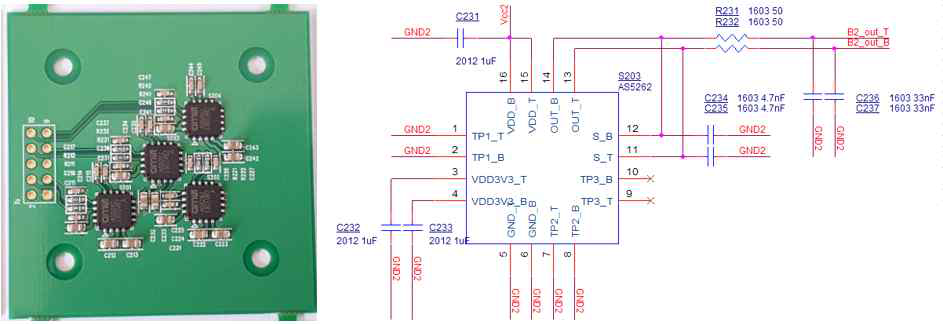 위상 출력 센서 실험용 PCB