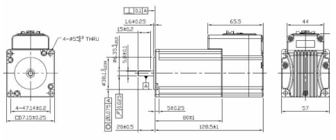 56mm 일체형 모터 드라이브 시스템