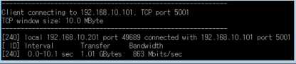 [LAN #2 port] 863Mbps 측정