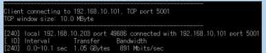 [LAN #4 port] 865Mbps 측정