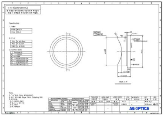 8M 5X 줌렌즈 GM3 하코어 설계도면